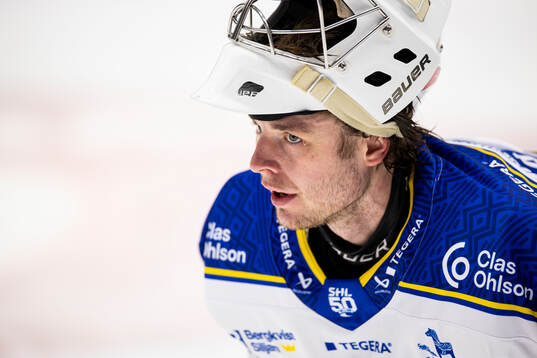 Leksands målvakt Filip Larsson