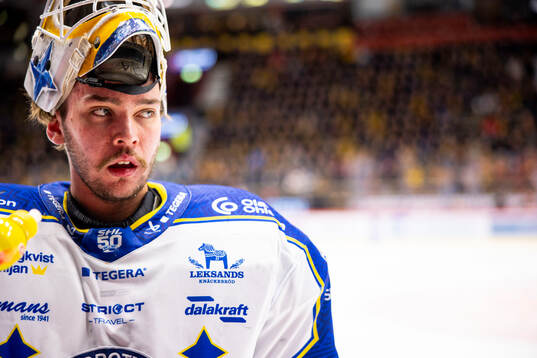 Leksands målvakt Marcus Gidlöf