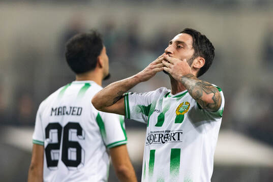 Hammarbys Nahir Besara jublar