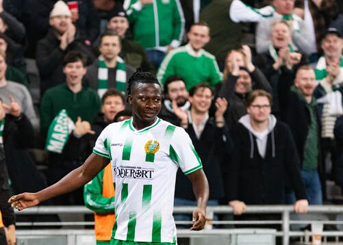 Hammarbys Moise Elohim Victoire Kabore jublar