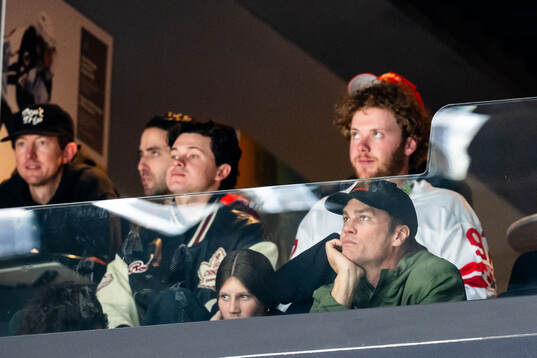 Tom Brady in the stands