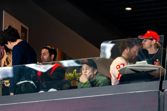 Tom Brady in the stands