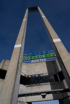 Exteriör av Nordic Wellness Arena