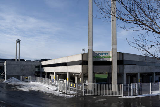 Exteriör av Nordic Wellness Arena