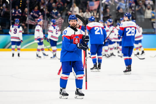 Tomas Tatar of Slovakia looks dejected
