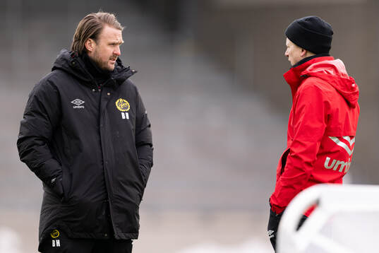 Tränare Björn Hamberg och assisterande tränare Johan