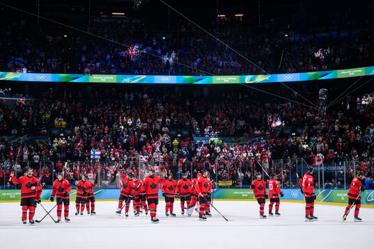 Players of Canada celebrate