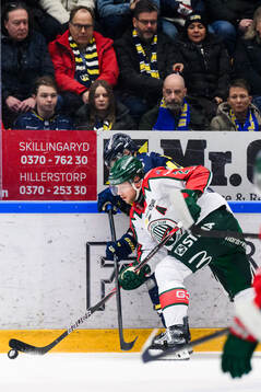 Frölundas Christian Folin och HV71s Joona Luoto
