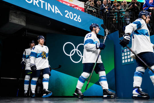 Mikael Granlund and Esa Lindell of Finland