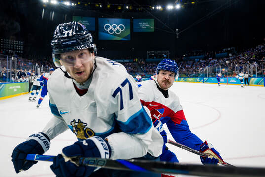 Niko Mikkola of Finland and Milos Kelemen of Slovakia in