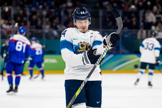 Mikko Lehtonen of Finland looks dejected