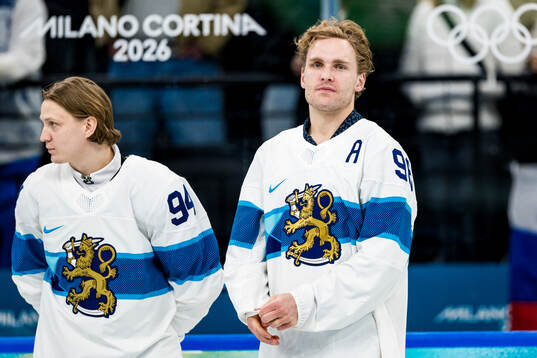 Mikko Rantanen of Finland celebrates