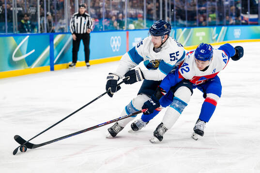 Rasmus Ristolainen of Finland and Martin Fehervary of