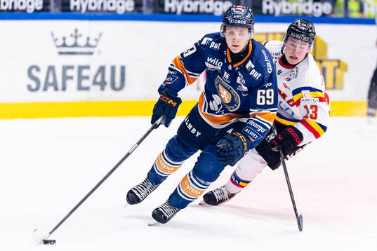 Växjös Morgan Anderberg och Malmö Redhawks Petter