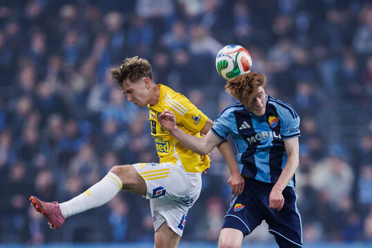 Falkenbergs FFs Hampus Källström och Djurgårdens Peter