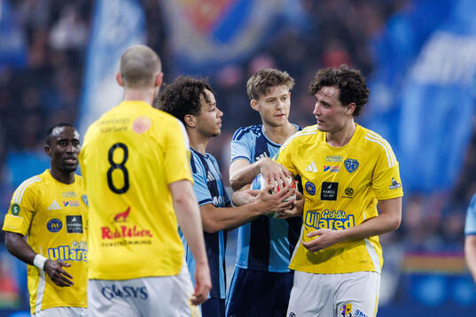 Falkenbergs FFs Alexander Salo och Djurgårdens Mikael