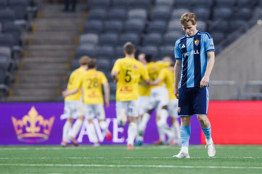 Djurgårdens Bo Hegland deppar