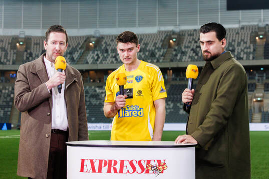 Expressens programledare Jonas Dahlquist och expert Anel