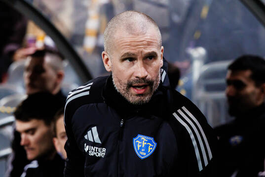 Falkenbergs ftränare Christoffer Andersson