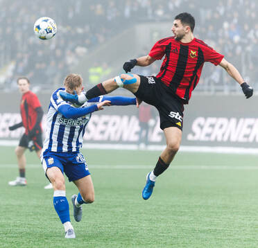 IFK Göteborgs David Kruse och Östersunds Amar Begic