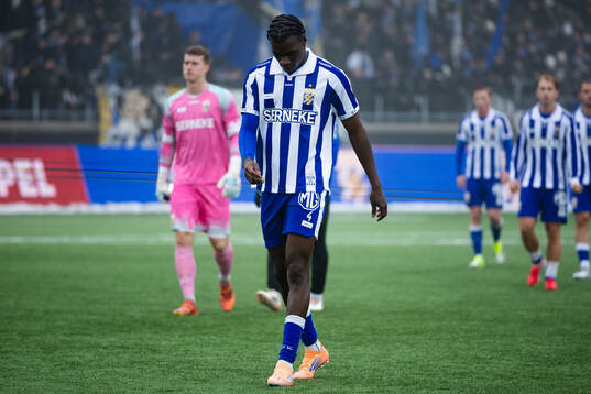 IFK Göteborgs Rockson Yeboah deppar
