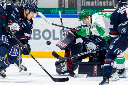 Linköpings Erik Norén och Rögles Felix Nilsson