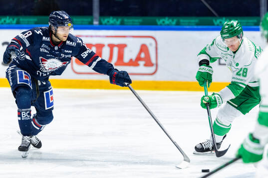 Linköpings Jonathan Myrenberg och Rögles Anton Bengtsson