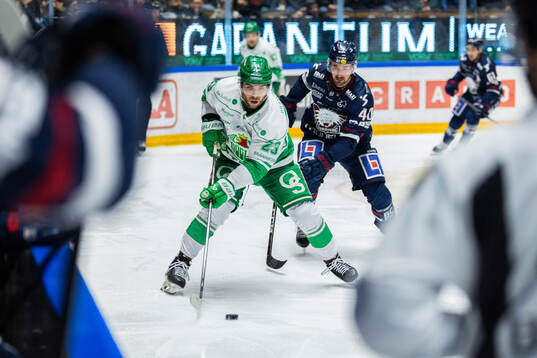 Rögles Josh Dickinson och Linköpings David Bernhardt