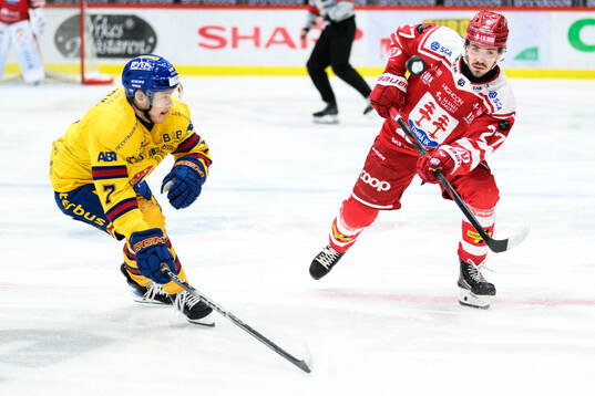 Djurgårdens Joseph Snively  och Timrås Ludvig Levinsson