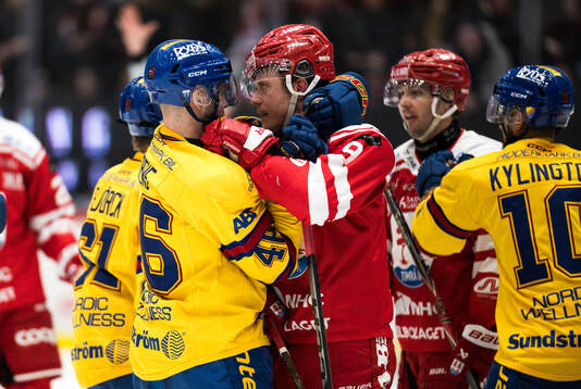 Djurgårdens Albin Grewe och Timrås Didrik Strömberg