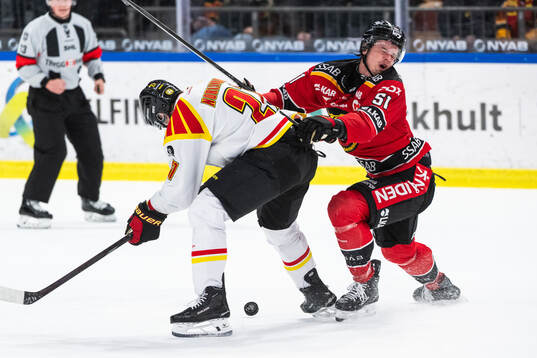 Brynäs Mattias Norlinder och Luleås Markus Nurmi
