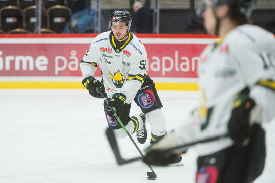 Östersunds Fredric Jansson innan ishockeymatchen i