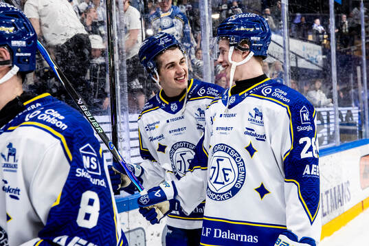 Leksands August Lissel och Victor Johansson jubel