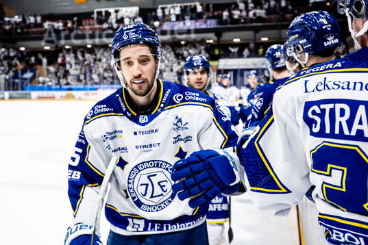 Leksands Max Veronneau jubel 3-0