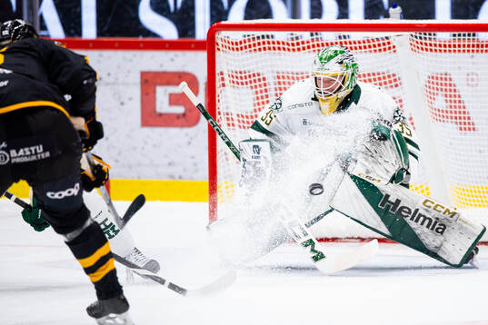 Färjestads målvakt Melker Thelin