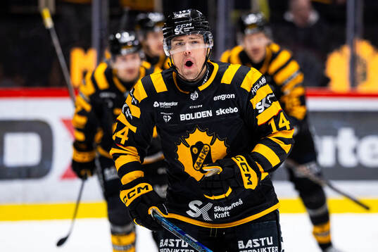 Skellefteås Andreas Johnson jublar