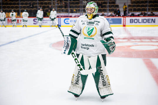 Färjestads målvakt Melker Thelin