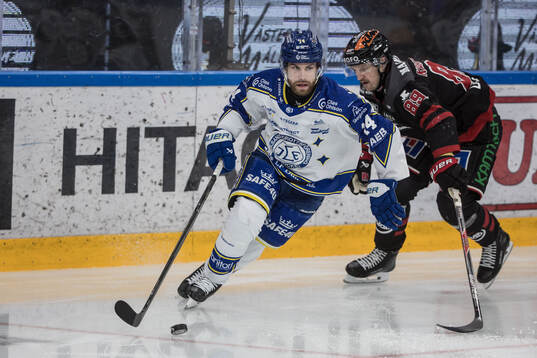 Leksands Oskar Lang och Örebros Patrik Karlkvist