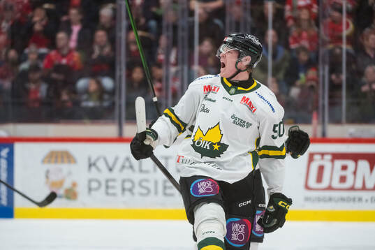 Östersunds Oskar Wahlberg jublar