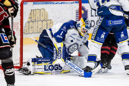Leksands målvakt Marcus Gidlöf
