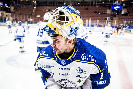 Leksands målvakt Marcus Gidlöf