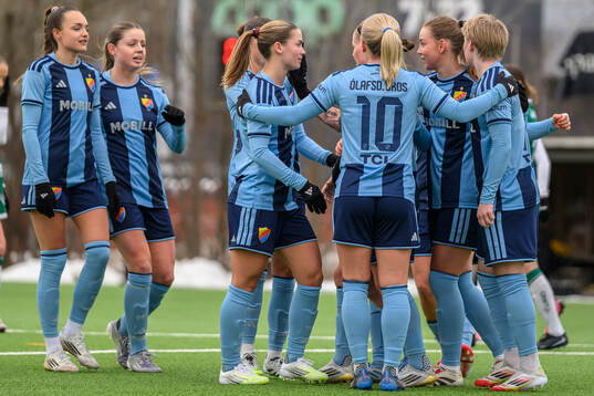 Djurgårdens spelare jublar