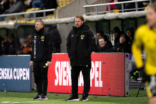 Elfsborgs assisterande tränare Johan Mattsson och manager