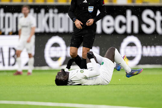 Helsingborgs Demba N'Diaye har ont