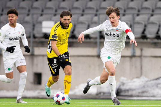 Elfsborgs Arber Zeneli och Helsingborgs Lukas Kjellnäs