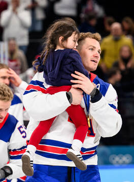 Matthew Tkachuk of USA celebrates