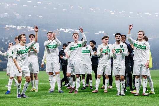 Västerås spelare jublar