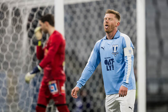 Malmö FFs Anders Christiansen deppar