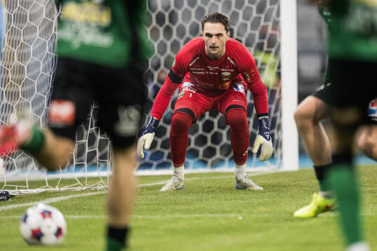Varbergs målvakt Oscar Ekman