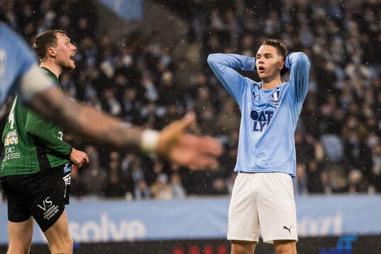 Malmö FFs Jovan Milosavljevic deppar